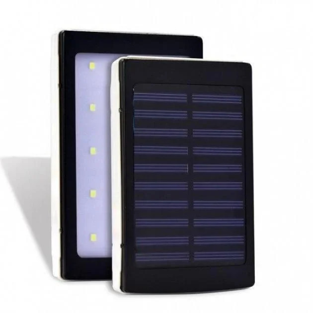 Повербанк на сонячній батареї UN-3101 SOLAR 20000mAh • Портативна мобільна зарядка Power Bank з LED ліхтариком для телефону, планшета та щоденного використання
