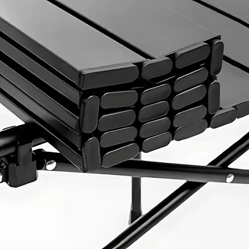 Складаний туристичний стіл 120×55×50 см чорний — фото 4