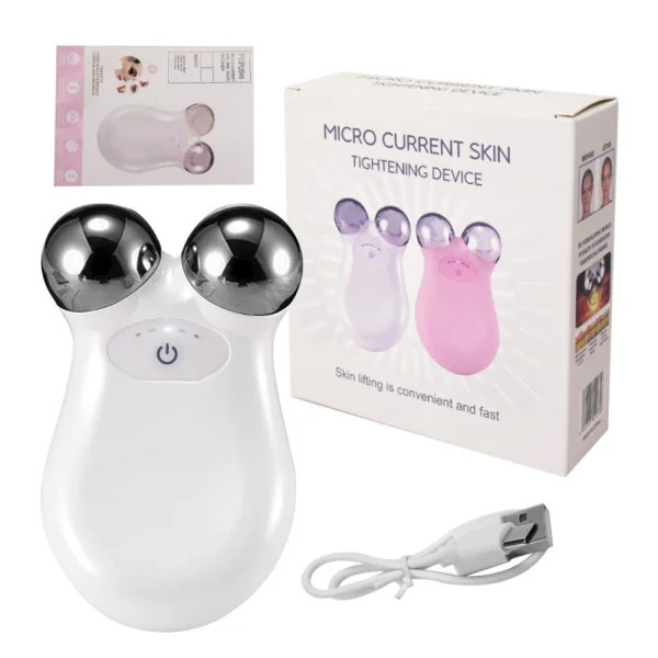 Вібраційний масажер Micro Current Skin для обличчя та тіла • Апарат для догляду за шкірою, розслаблення та домашнього б'юті-масажу
