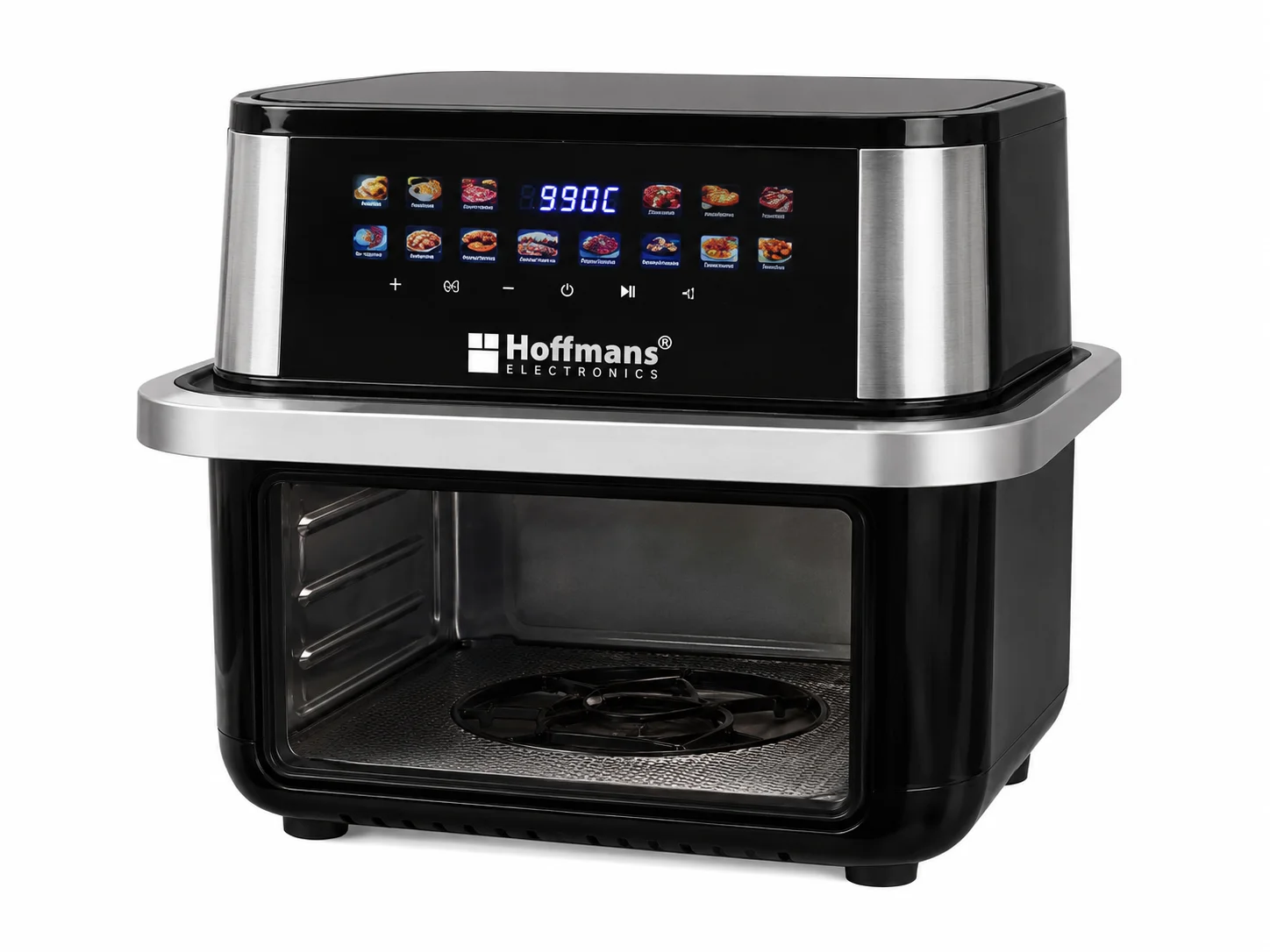 Аерофритюрниця Hoffmans HM-792 15 л • Мультипіч-аерогриль Hoffmans 2400 Вт із двома ТЕНами та сенсорним керуванням