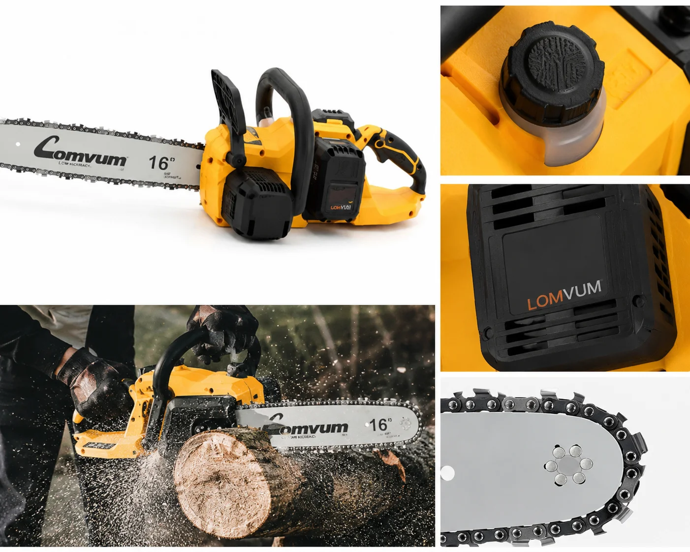 Акумуляторна ланцюгова пила Electric Saw DT-1291 16