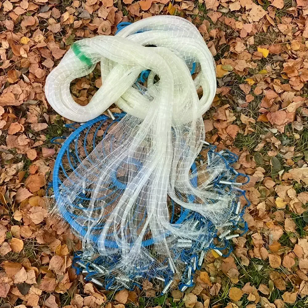 Американська кастингова сітка 1,8 м з кільцем Фрісбі • Сітка-парашут для риболовлі з вічком 20 мм, розкриття 3,5–3,6 м