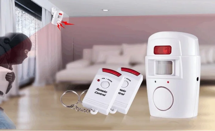 Автономна сенсорна сигналізація з датчиком руху Sensor Alarm 105 2 пульта