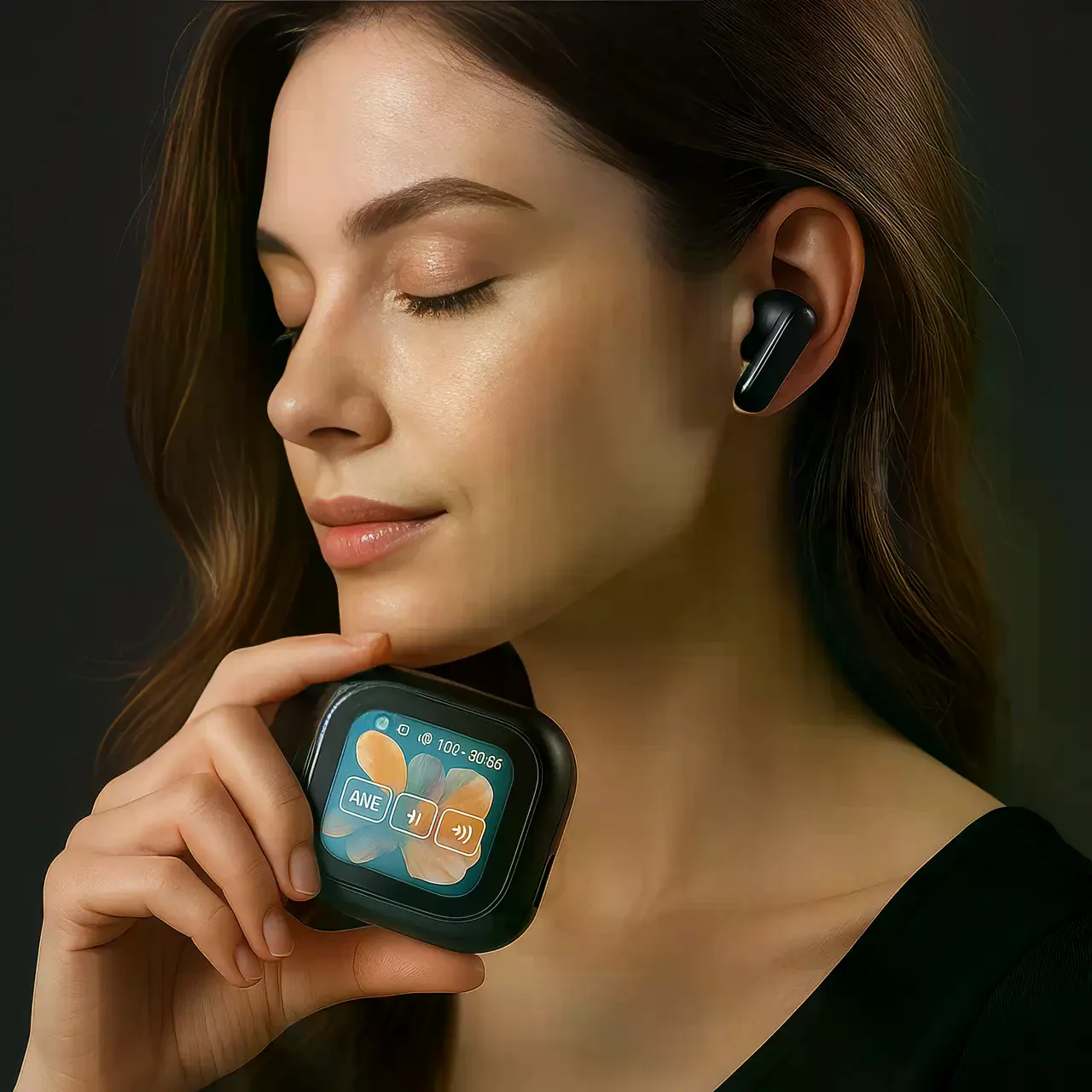 Бездротові навушники LX10 TWS • TWS-навушники LX10 Earbuds Bluetooth 5.4 з LED-дисплеєм, ANC та ENC