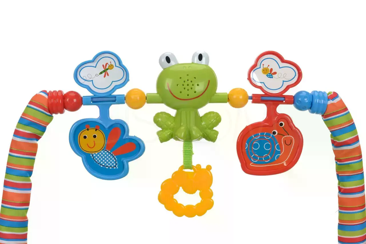 Дитяче крісло-гойдалка 68110-1 синє X-642 • Шезлонг-гойдалка для новонароджених з вібрацією, регульованою спинкою, іграшками та ременями безпеки