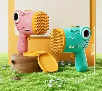 Дитячий автоматичний пістолет-кулемет для мильних бульбашок Bubble Blaster AND 636-73 • Іграшка Bubble Gun для вулиці, свят і активних ігор