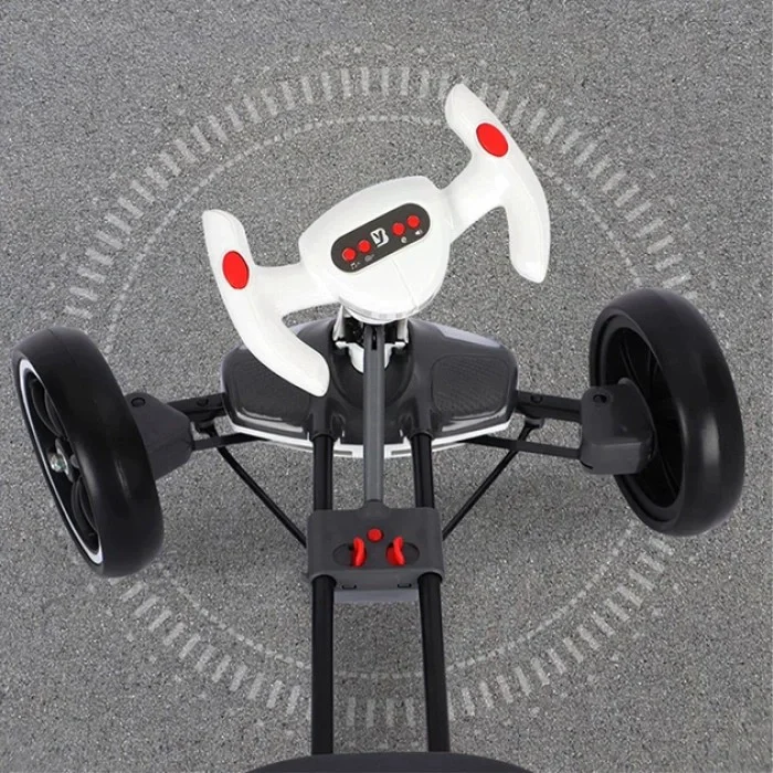 Дитячий електромобіль GO KART F1 з пультом і Bluetooth 390 Вт білий • Дитячий електрокарт GO KART F1 на акумуляторі з пультом керування