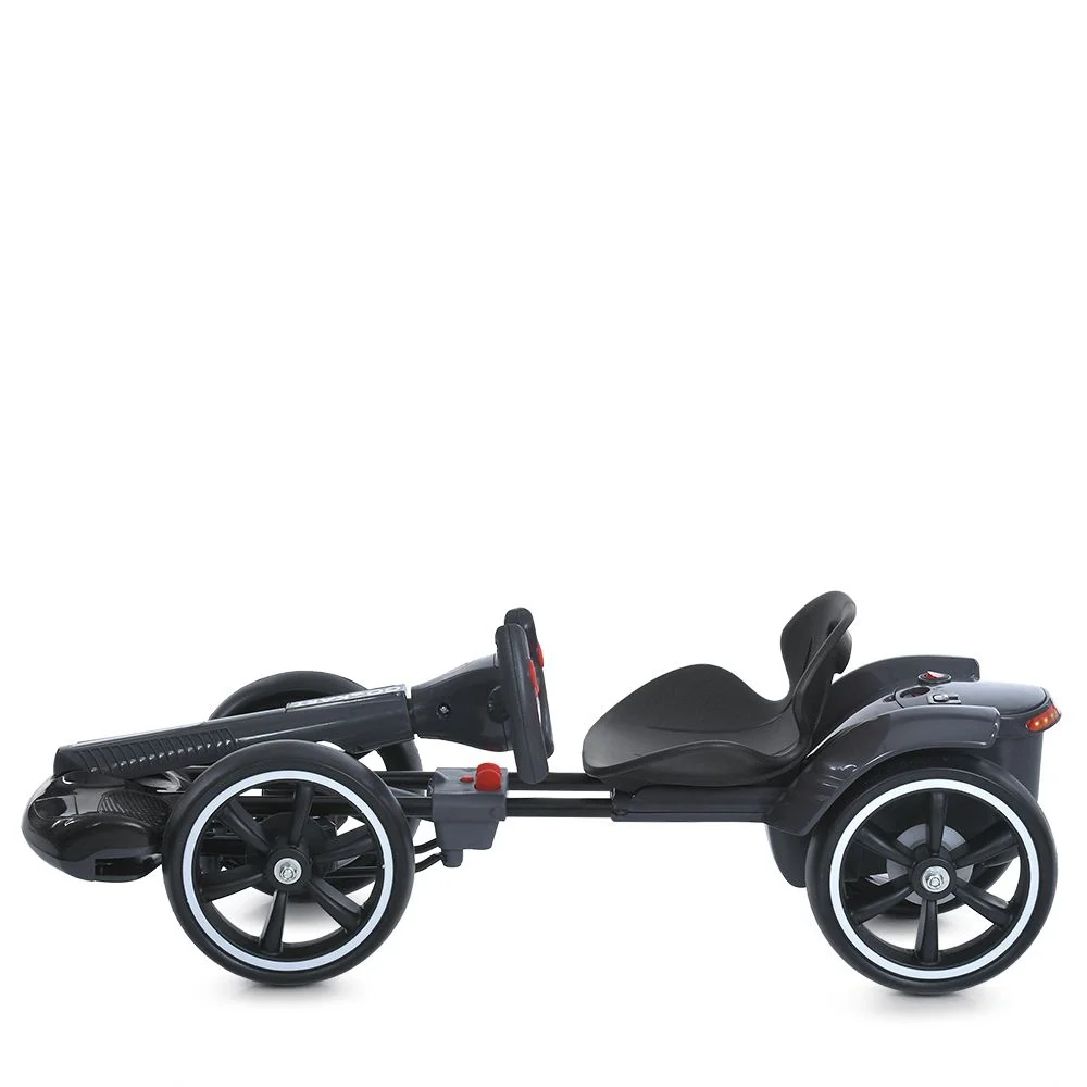 Дитячий електромобіль GO KART F1 з пультом і Bluetooth 390 Вт чорний • Дитячий електрокарт GO KART F1 на акумуляторі з пультом керуванн