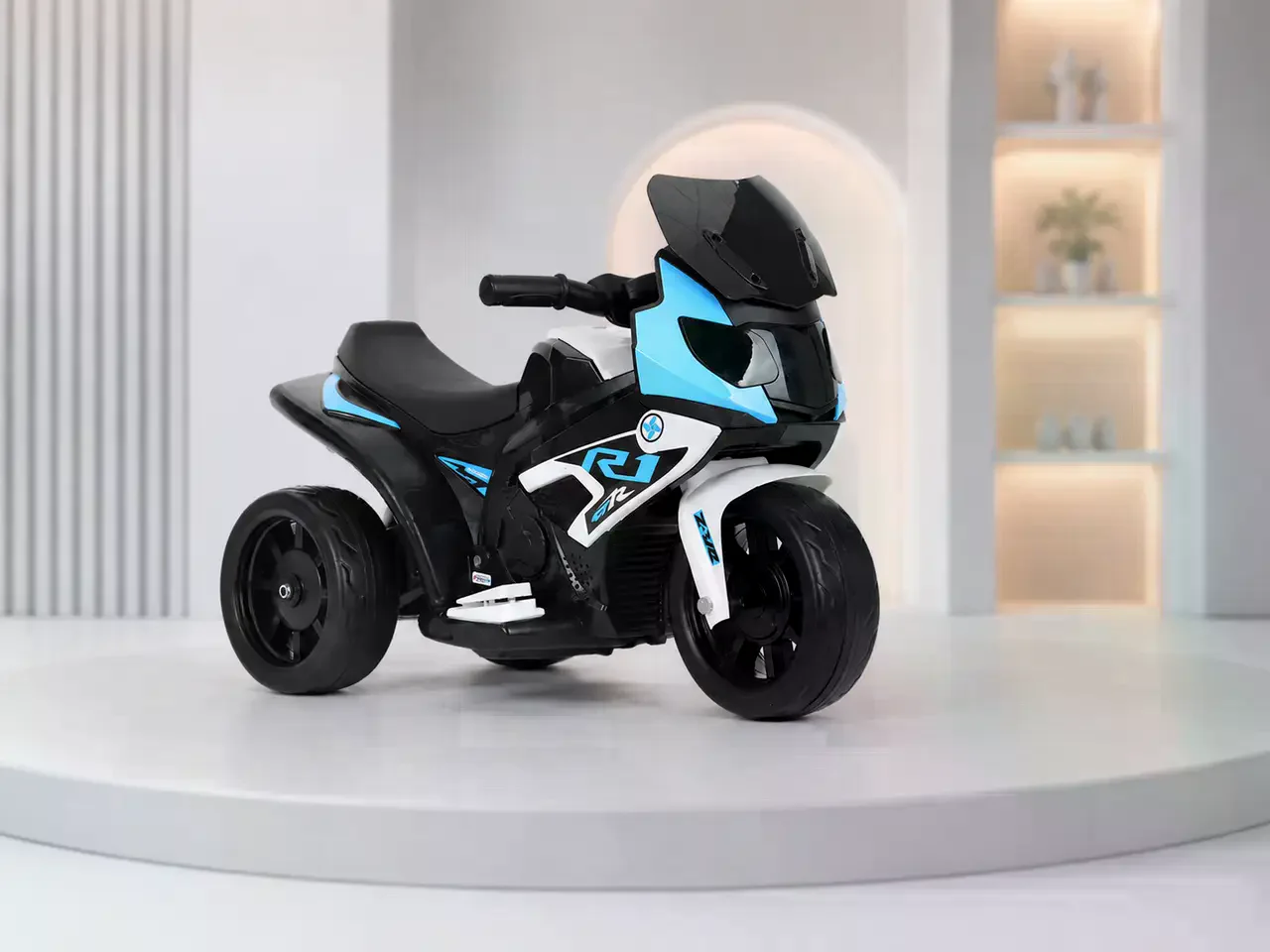 Дитячий електротрицикл K160 6V • Акумуляторний електромотоцикл K160 для дітей 2–3,5 років із музикою та підсвічуванням