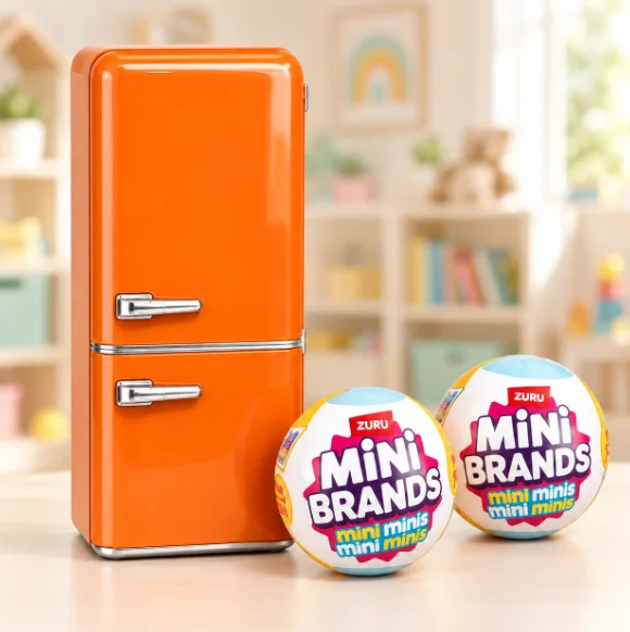 Ігровий холодильник Mini Geladeira DT-1624 • Дитячий набір Mini Minis DT-1624 з мініхолодильником, 2 кулями-сюрпризами та мініатюрами продуктів для ігор від 8 років