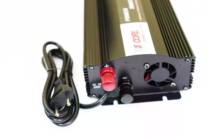 Інвертор 5 CORE 1300W 12V UPS+CHARGE • Перетворювач напруги 5 CORE 1300W 12V-220V із зарядкою акумулятора та захистом