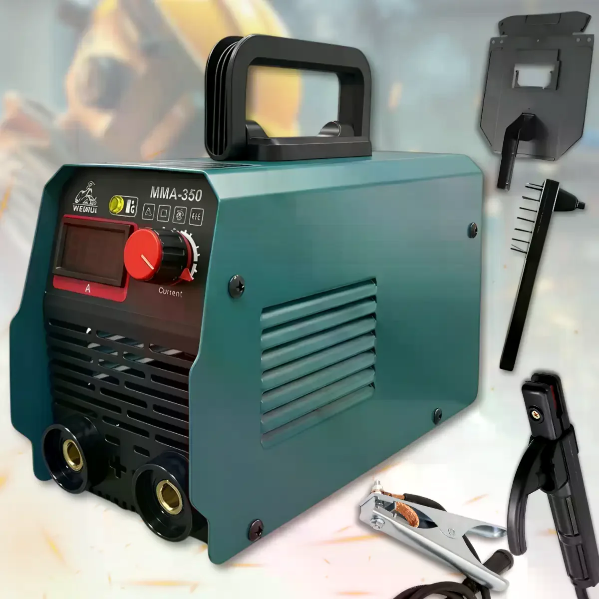 Інверторний зварювальний апарат DOMOTEC MMA-350 16.4kVA • Зварювальний інвертор для ручного дугового зварювання MMA, ремонту, гаража та будівельних робіт