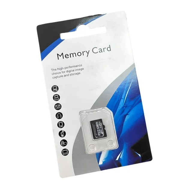 Карта пам’яті microSD 128 ГБ • Флеш-карта Memory Card 128 GB для смартфона, камери, відеореєстратора та планшета