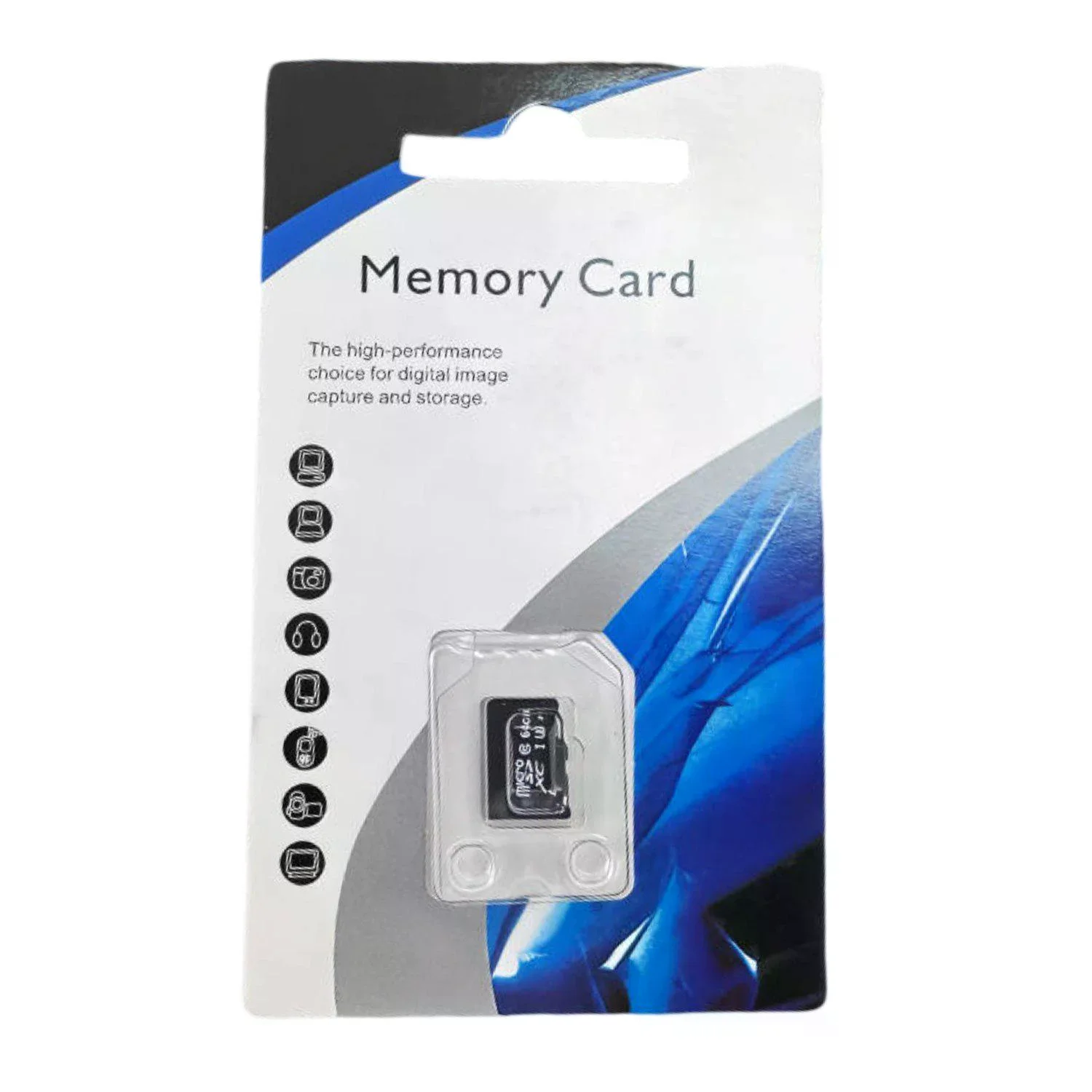 Карта пам’яті microSD 64 ГБ • Флеш-карта Memory Card 64 GB для смартфона, камери, відеореєстратора та планшета