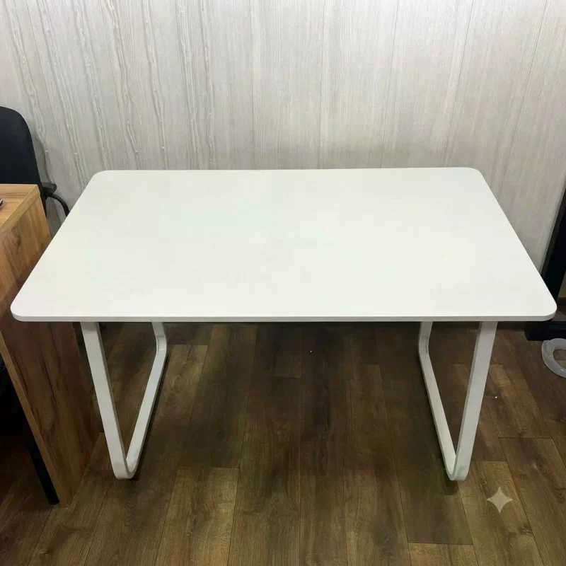 Комп’ютерний робочий стіл 120×60 см бежевий для ноутбука і ПК • Письмовий офісний стіл для навчання, роботи, дому та кабінету бежевий
