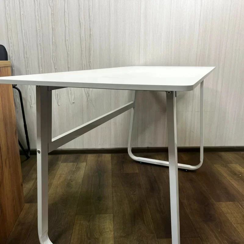 Комп’ютерний робочий стіл 120×60 см бежевий для ноутбука і ПК • Письмовий офісний стіл для навчання, роботи, дому та кабінету бежевий