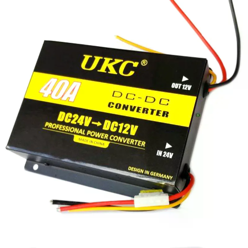Конвертер DC/DC 24V-12V 40A • Понижувальний перетворювач постійної напруги DC/DC 24В у 12В до 40А 480Вт для вантажного транспорту та електрообладнання
