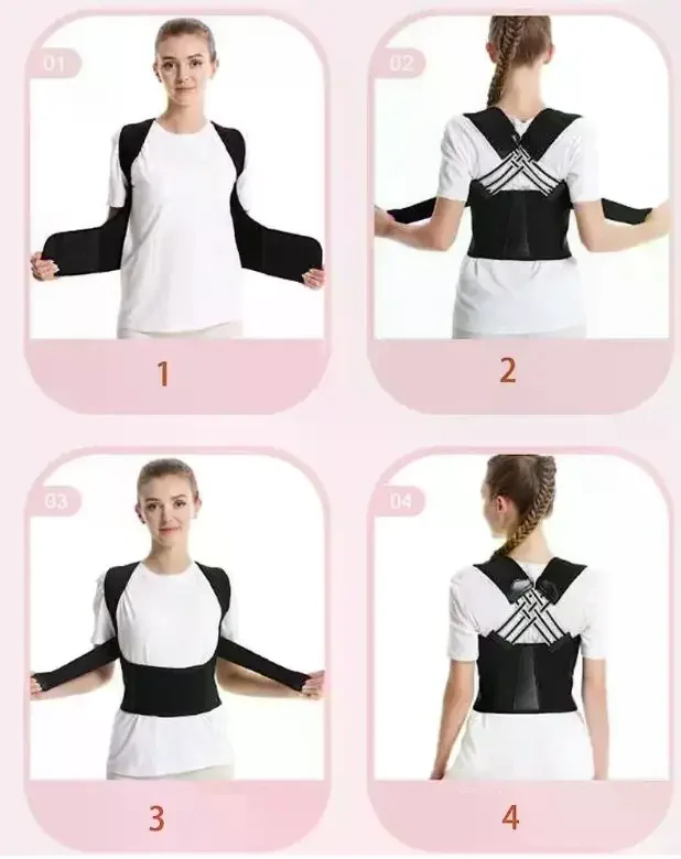 Коректор постави Posture Belt чорний L–XXL • Корсет для вирівнювання спини, підтримки попереку та розвантаження хребта