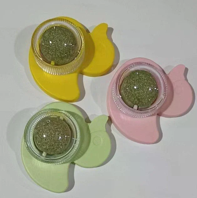 Котяча м'ята AND LY-757 для котів • Іграшка-кулька Pet Toy LY-757 з котячою м'ятою, обертовим роликом і кріпленням на поверхню