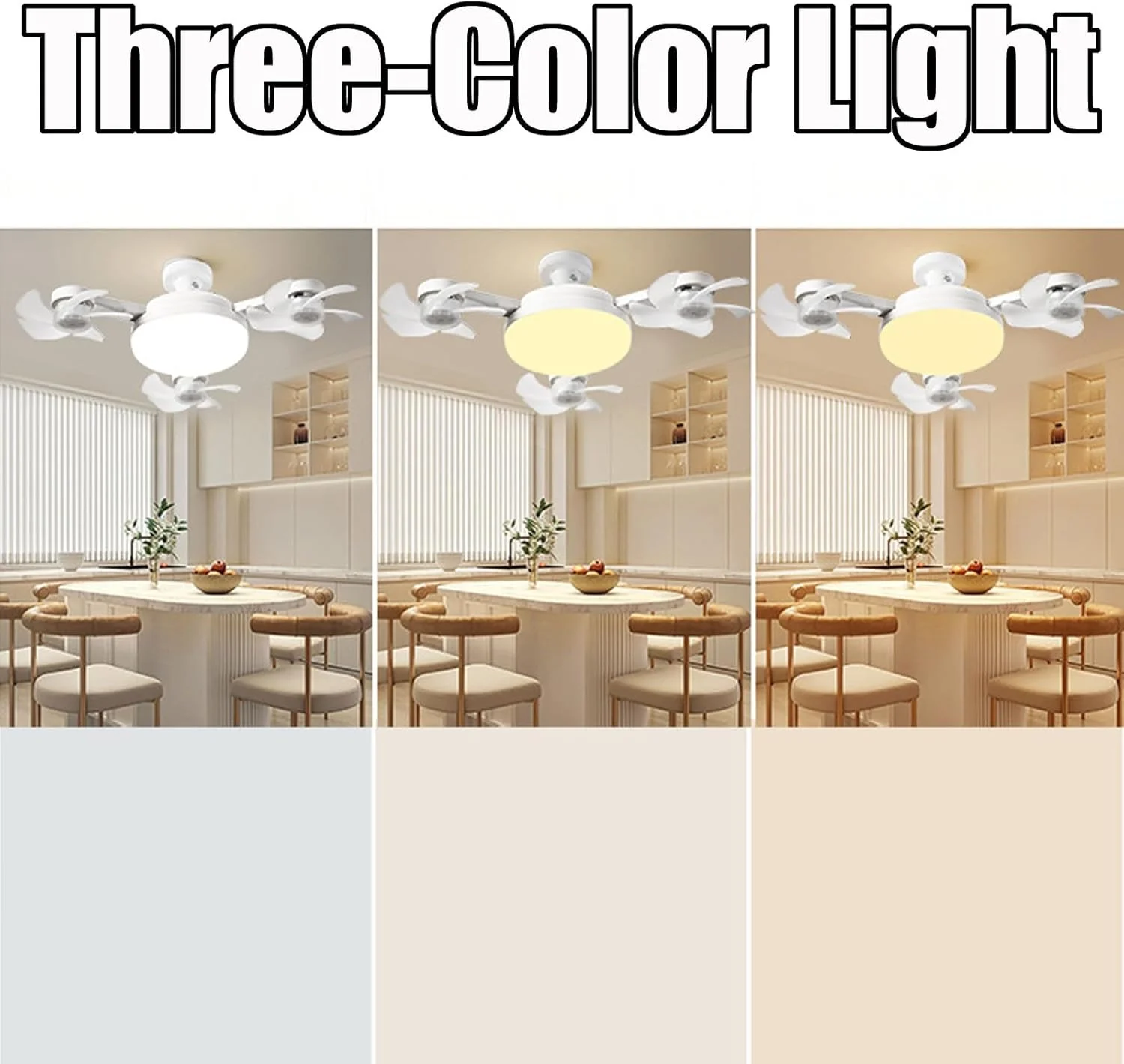 Лампа LED з вентилятором у патрон E27 AY1055 • Світлодіодна лампа-вентилятор 2 в 1 з пультом, 3 режимами світла та 3 швидкостями для дому, кухні, дачі та офісу