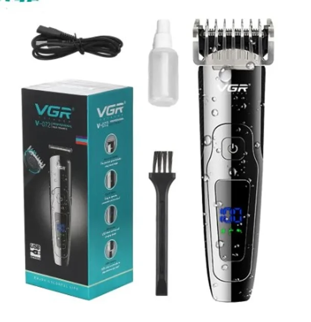 Машинка для стрижки VGR V-072 • Акумуляторна машинка VGR V-072 для стрижки волосся та догляду за бородою з професійним дизайном