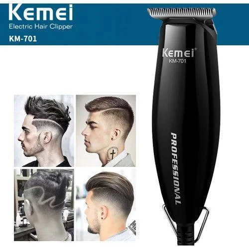 Машинка для стрижки и окантовки волос, бороды Kemei KM-701 проводная с насадками
