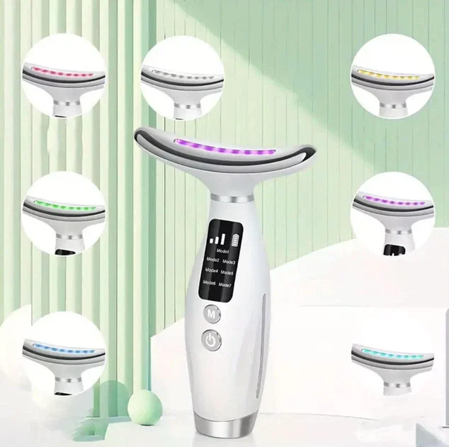 Мікрострумовий масажер Neck Beauty Device 26X-328 • Масажер для обличчя, шиї та тіла з мікрострумами для домашнього догляду за шкірою