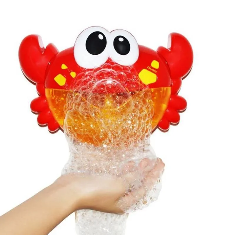 Музичний Краб – піноутворювач Bubble Crab · Іграшка для ванни Генератор мильних бульбашок · Краб – пузир на батарейках