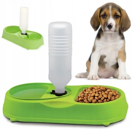 Миска для котів та собак з автоматичною напувалкою Pet Feeder · Годівниця для домашніх тварин 2 в 1