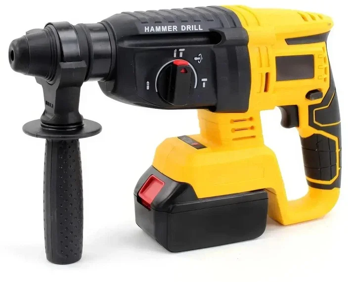 Набір акумуляторних інструментів KRAFFTEC 48V 3в1 • Перфоратор, шуруповерт і болгарка KRAFFTEC з 2 АКБ 6Ah у кейсі для ремонту та монтажу