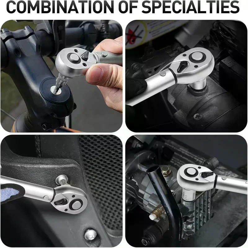 Набір головок New Tools DT-454 34 предмети • Набір торцевих головок New Tools DT-454 Torx та E-Torx 3/8″ у кейсі