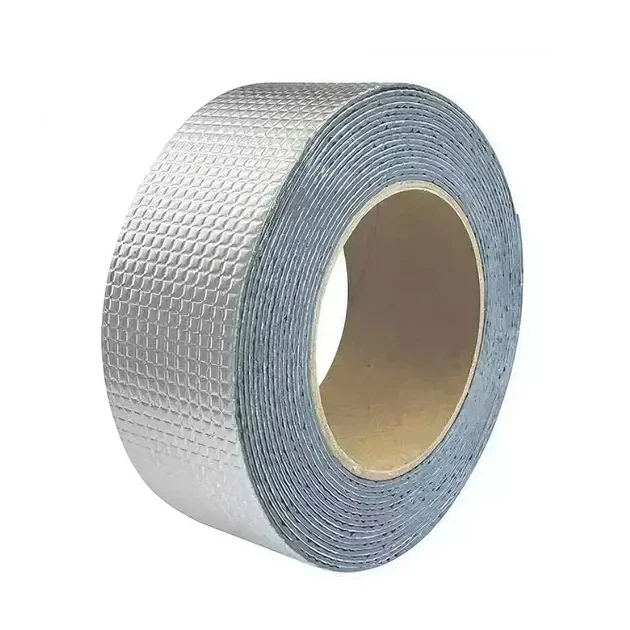 Надміцна алюмінієва клейка стрічка 10 м 10 см • Армована стрічка з алюмінієвим покриттям для герметизації, фіксації та ремонтних робіт