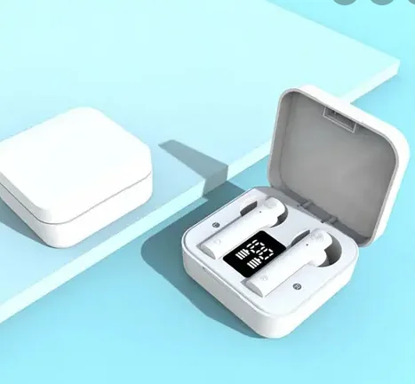 Навушники TWS MiPods PRO+LCD MI ∙ Бездротова Bluetooth гарнітура ∙ Чорний / білий колір