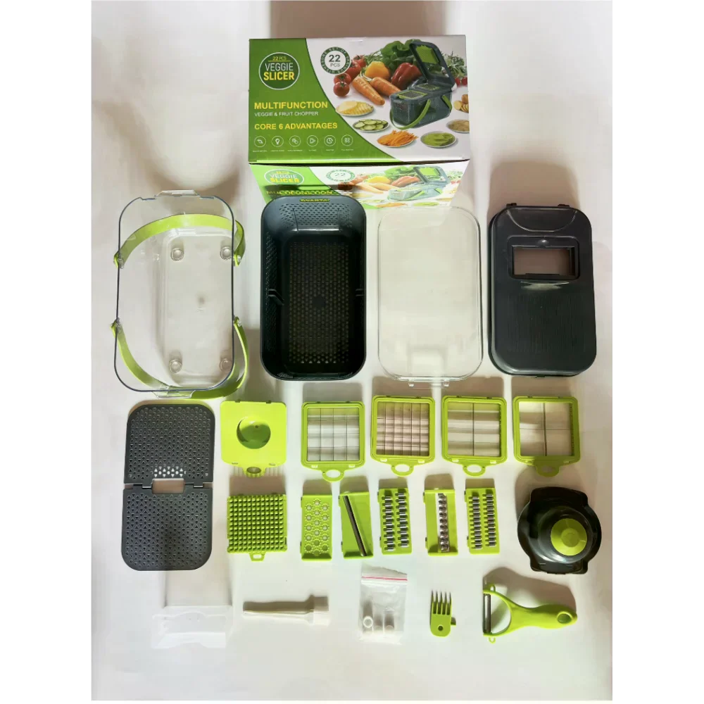 Овочерізка мультислайсер AND1536 Vegetable Cutter • Ручний подрібнювач для овочів, фруктів, салатів і домашньої нарізки