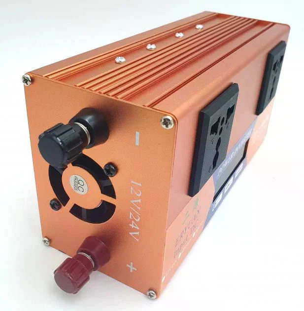 Перетворювач напруги LCD SMART 3000W 12V/24V у 220V • Автомобільний інвертор з дисплеєм для дому, авто та резервного живлення