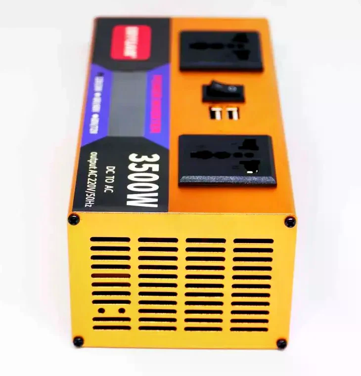 Перетворювач напруги LCD SMART 3500W 12V/24V у 220V • Автомобільний інвертор для акумулятора, дому, авто та резервного живлення