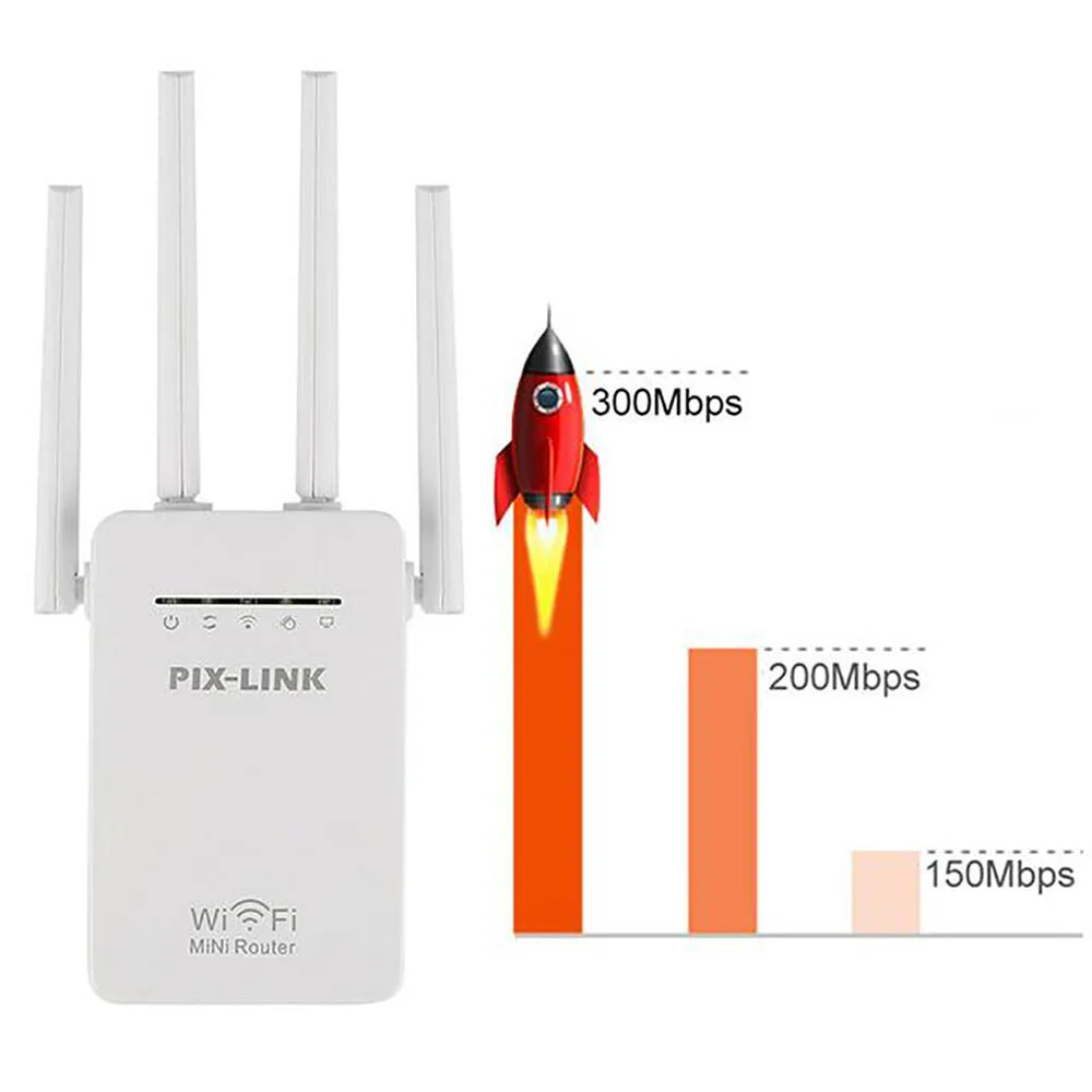 Підсилювач сигналу Wi-Fi · Репітер PIX-LINK LV-WR09 · Ретранслятор 09 LV-WR WIFI AP / Repeater / Router