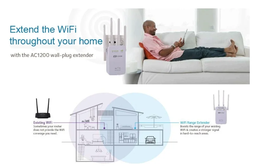 Підсилювач сигналу Wi-Fi · Репітер PIX-LINK LV-WR09 · Ретранслятор 09 LV-WR WIFI AP / Repeater / Router