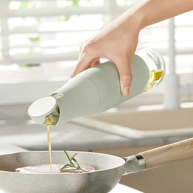 Пляшка з дозатором для олії та оцту Soft Fuel bottle ∙ Диспенсер з автоматичною кришкою, 500 мл