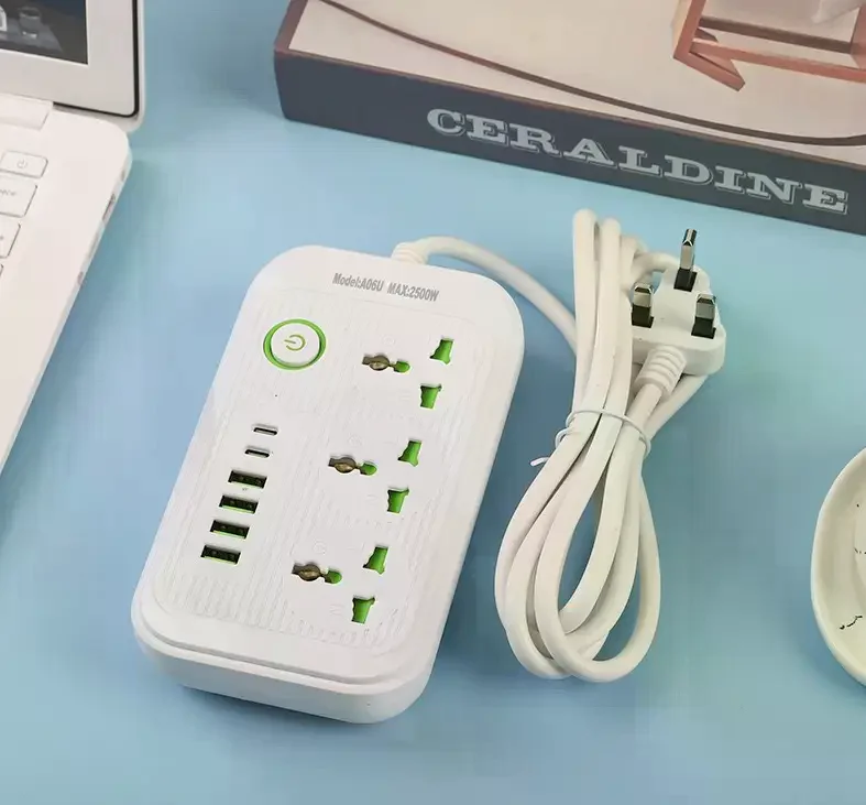 Подовжувач мережевий-розгалужувач AND WL-3 • Мережевий розгалужувач для дому, офісу та підключення побутової техніки • Компактний електричний подовжувач для розеток