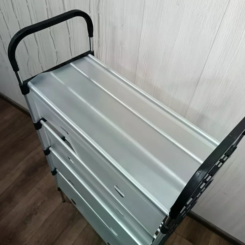 Полиця для взуття 5 ярусів • Багаторівнева взуттєва етажерка 100×56×28 см для передпокою, коридору, гардеробної та компактного зберігання взуття