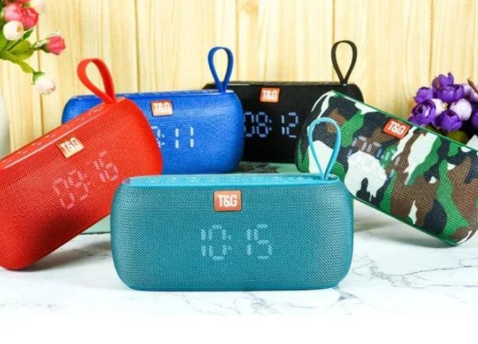 Портативна колонка TG177 Bluetooth з функціями Power Bank, Радіо, Електронного годинника