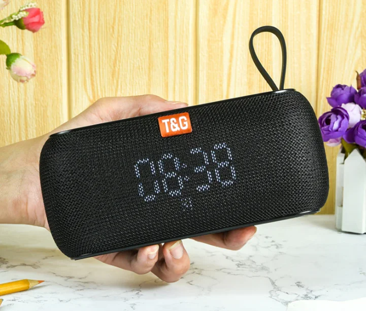 Портативна колонка TG177 Bluetooth з функціями Power Bank, Радіо, Електронного годинника