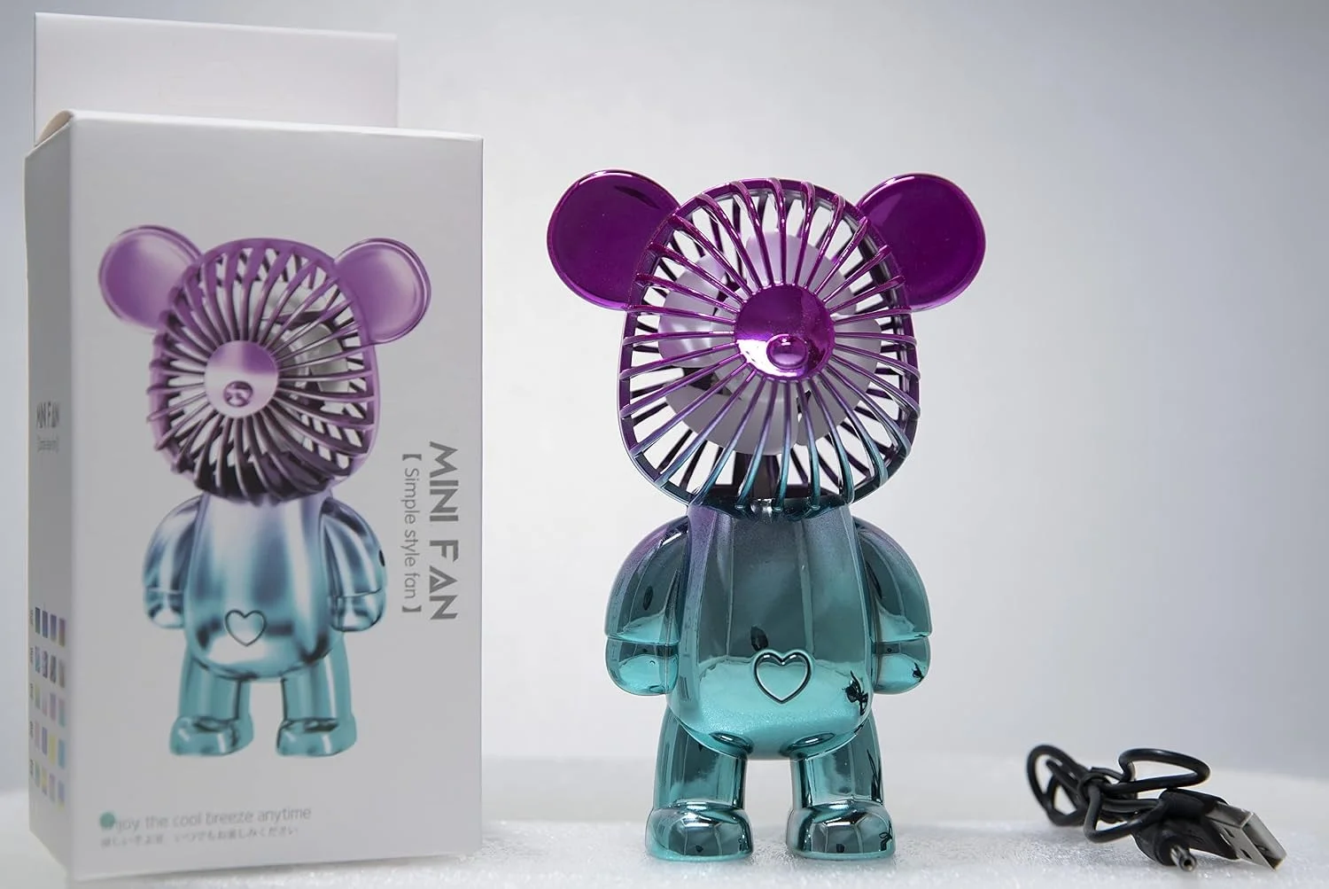 Портативний міні-вентилятор Simple Style Fan • Ручний USB-вентилятор Simple Style Fan для дому, офісу, прогулянок і поїздок