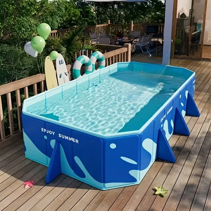 Портативний складний басейн Pool 318×183×50 см KAR107 • Просторий та зручний басейн для відкритого використання