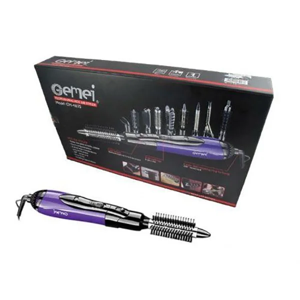 Повітряний мультистайлер 10 в 1 GEMEI GM-4835 Professional Hot Air Styler Багатофункціональний стайлер з насадками для укладки волосся