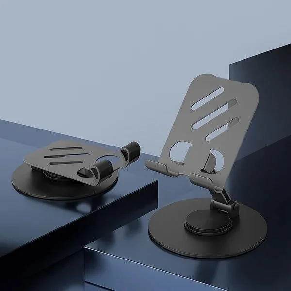 Поворотна підставка для телефону 360°• Настільний тримач для смартфона та планшета з поворотом 180° і розбірною конструкцією