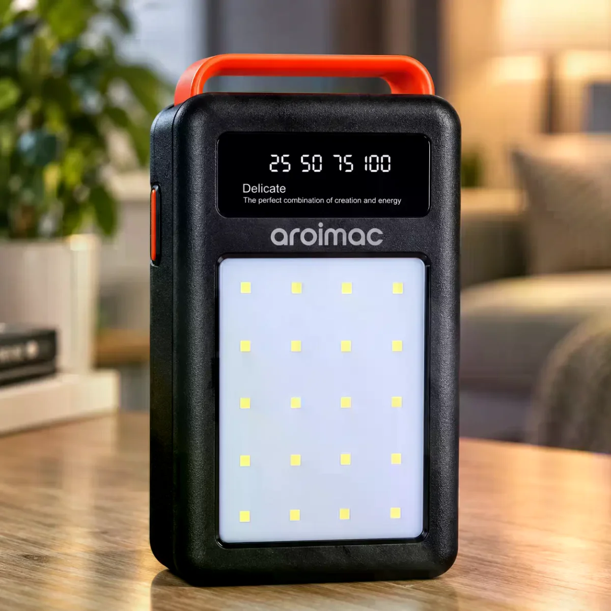 Power Bank Aroimac 56-68 80000 mAh чорний • Зовнішній акумулятор Aroimac 56-68 80000 mAh з LED-ліхтарем і цифровим індикатором