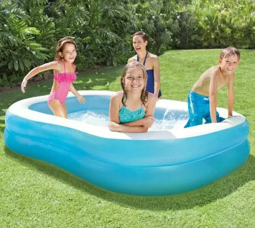 Сімейний надувний басейн INTEX 57180 203×152×48 см • Просторий літній басейн для дітей і дорослих