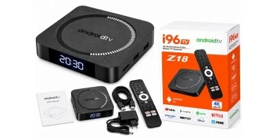 Smart TV приставка I96Z18 4/32 ГБ • ТВ-приставка I96Z18 Android 12 з Wi-Fi 2.4/5 ГГц, 4 ГБ RAM і 32 ГБ ROM